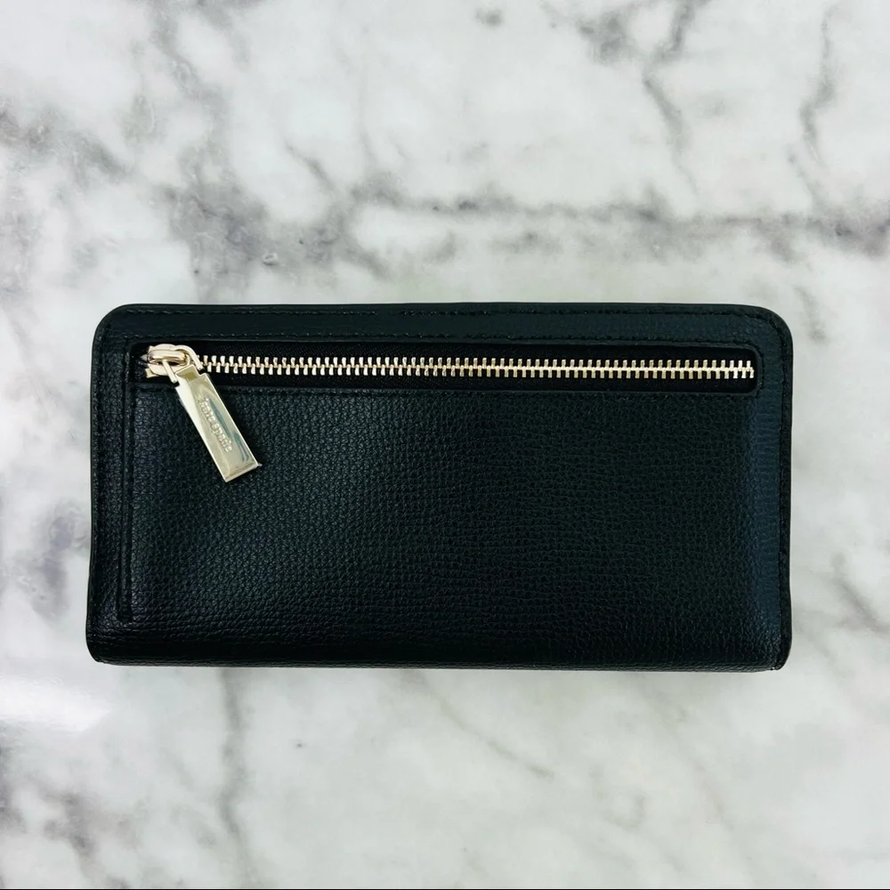Kate Spade Darcy Large Slim Bifold Wallet Black
